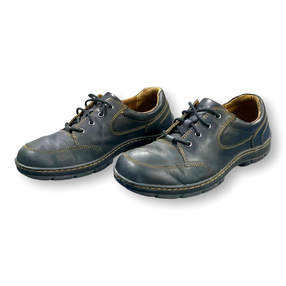 👟 B.O.C. Kirby Men’s Black Leather Lace-Up Shoes | Size 11